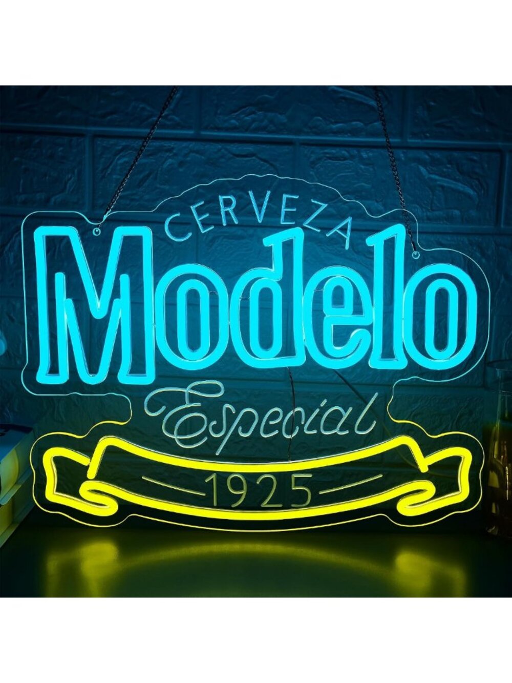 Dimmable Beer Neon Wall Sign - LED Light for Man Cave, Bar, or Game Room Decor